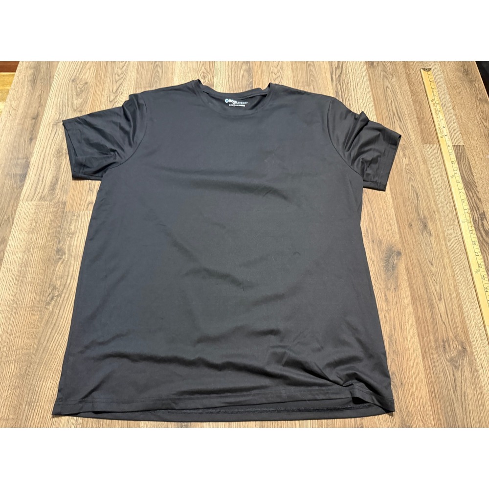 CoolKeep Shirt Men's Size XXL Black Crewneck Short Sleeve Sleepwear